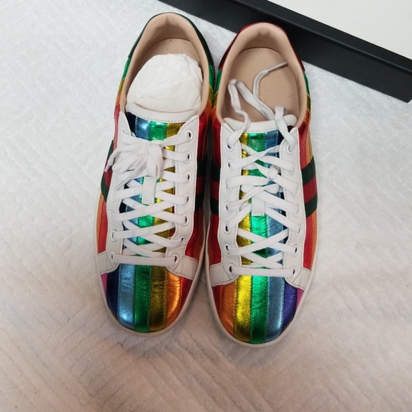 rainbow gucci sneakers